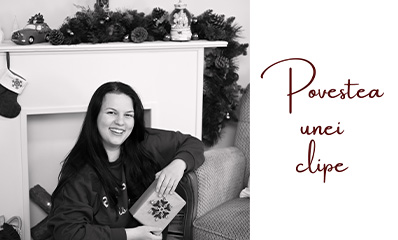 Un moment spontan în decorul de Crăciun din studioul meu din Arad