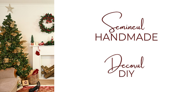 Șemineu DIY decor Crăciun în studioul meu din Arad