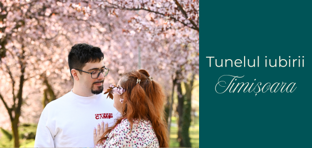 Ședințe foto în Timișoara la „Tunelul Iubirii” — magia pomilor înfloriți de pe malul Begăi